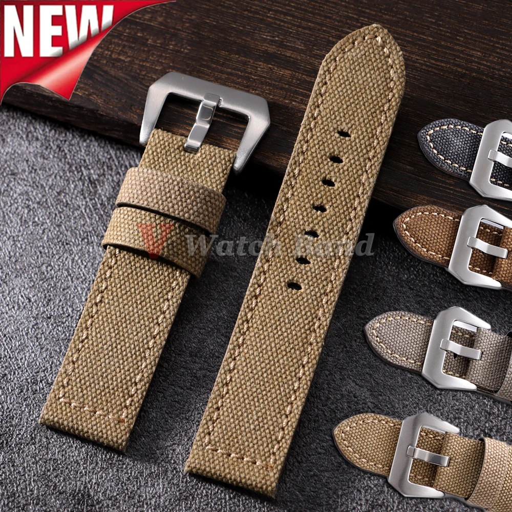 tonjett high quality multicolor nylon sailcloth watch... Canvas Sailcloth Watch Band Fabric Premium Sailcloth Strap Durable ...