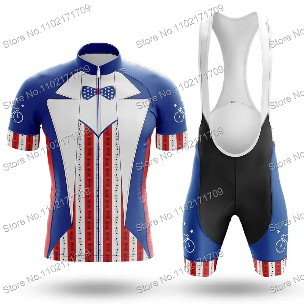 Retro Black Suit Style Mens Tuxedo Cycling Clothing MTB Maillot Ciclismo Hombre Summer Bicycle Bib Shorts Gentleman Cycling Kit 6