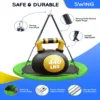 43" UFO Tree Swing for Kids & Adults - 700LB Capacity, Waterproof Hanging Saucer Seat with Adjustable Straps.