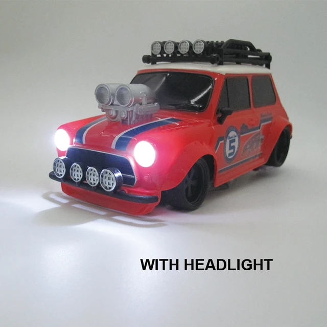 1:18 Retro Refitting MINI Car 4 channel Remote Control Car 27MHz RC Car High Speed Light Modified vehicle Model Car Toy For Kids 3