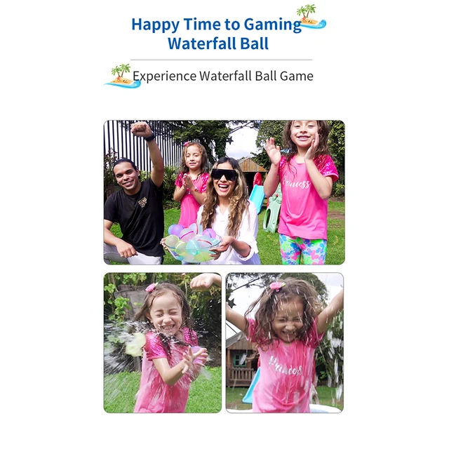 Reusable Water Bomb Splash Balls  Water Balloons Absorbent Ball Outdoor Pool Beach Play Toy Pool Party Favors Water Fight Games 4