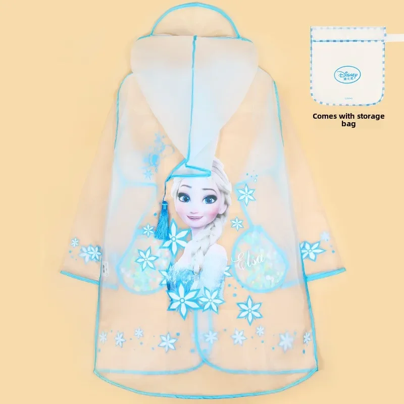 Disney new cartoon kids Raincoat with big brim Clear EVA Baby - Main Image