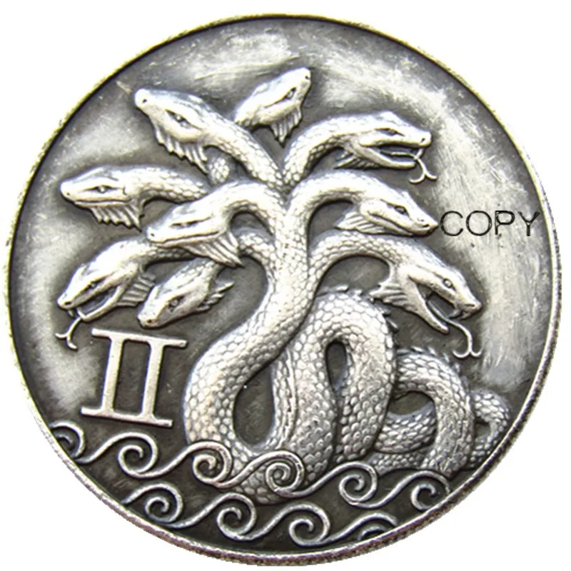 Hb(188)Us Hobo Morgan Dollar Skull Zombie Zcheletro Placcato Argento Copy Coins