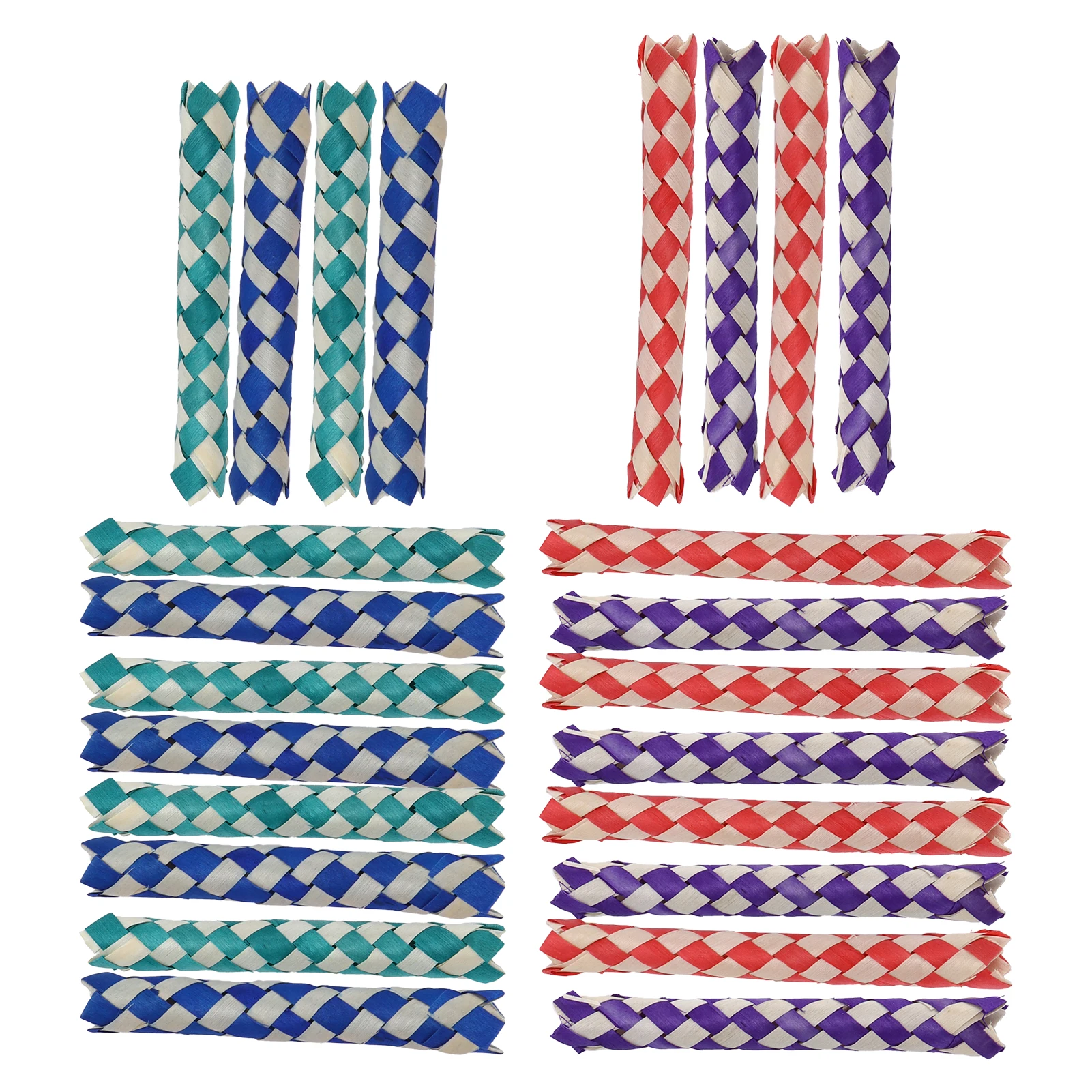 Parrot Toy Bird Toy Finger Traps Birds Parrots Chew Chinese Bamboo Traps DIY for Kids Parties