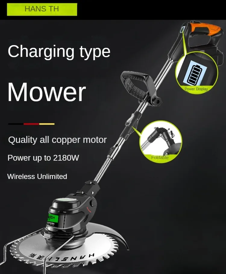 Compact & Lightweight Lithium-ion Lawn Mower for Precision Cutting & Efficiency