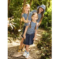 Collection Denim Rayé Ali Plus SS26 : Jupes, Pantalons et Combinaisons en Denim pour Adolescents, Tenues Assorties pour la Famille 3