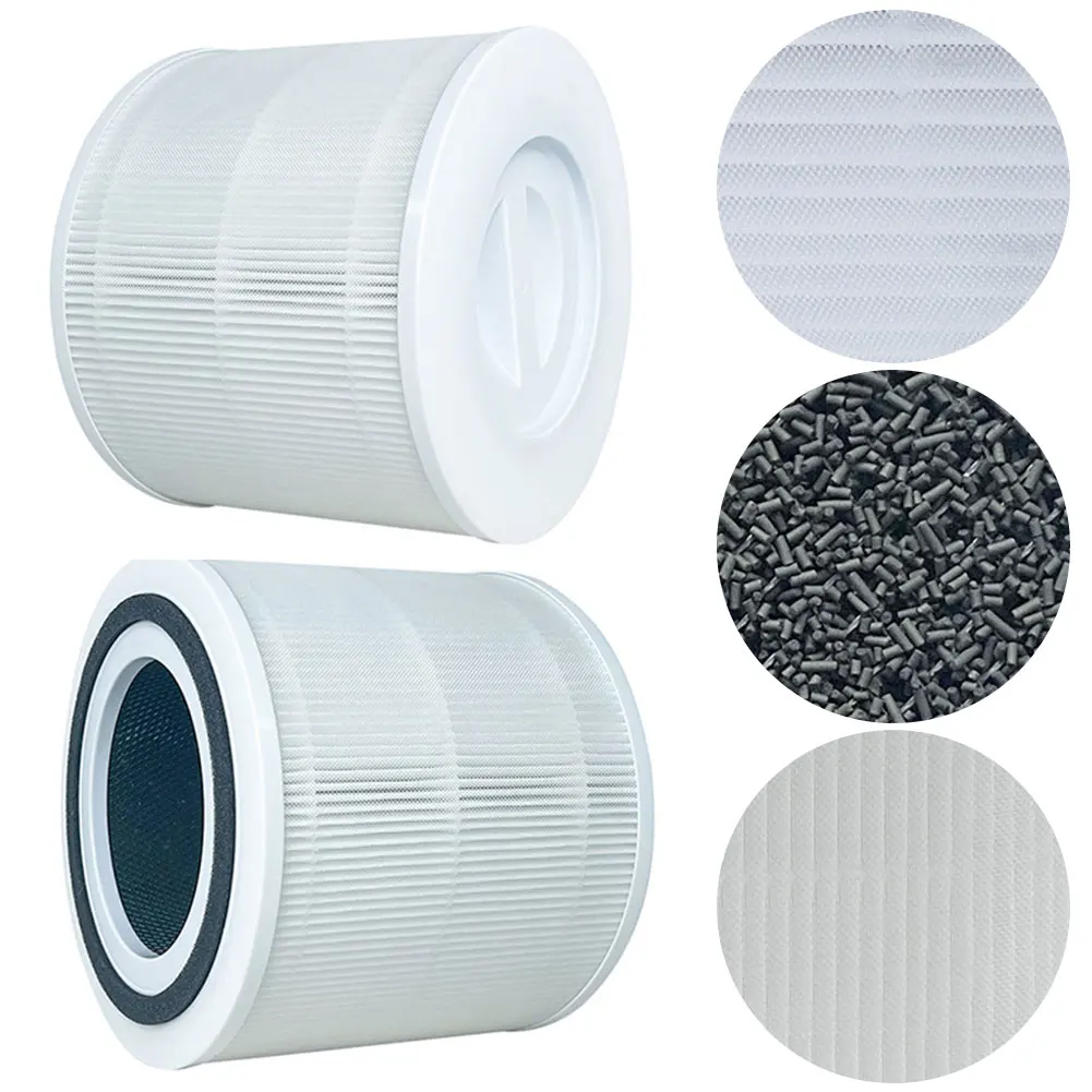 공기청정기 필터 냄새/연기 제거 공기청정기 여과 카트리지 레보이트 코어 300S/300-RF용 교체 필터