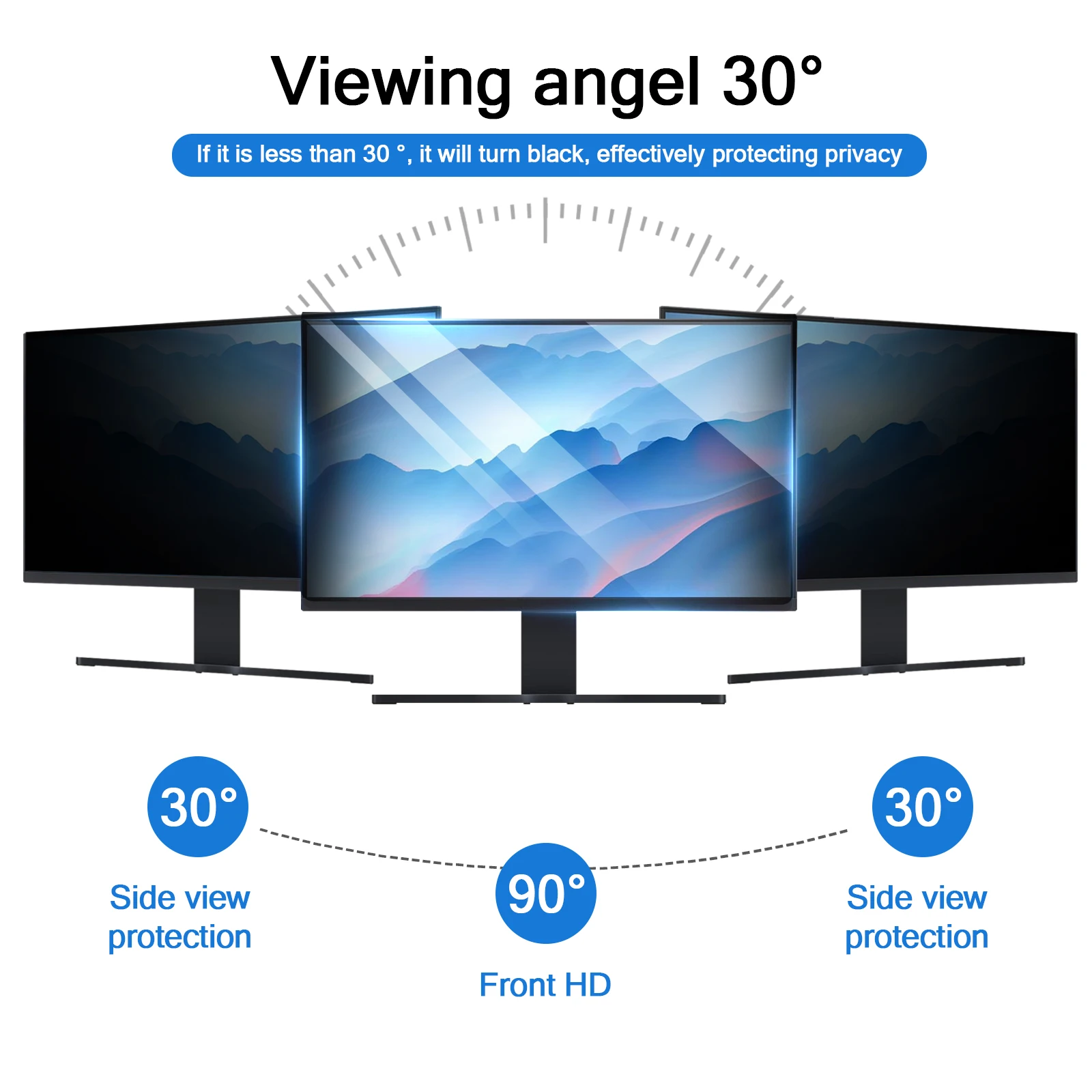 Screen protector Universal Anti-Peeping Screen Protector 12.5-32 Inches Blue Light Blocking Monitor Filter for Computer/Laptop