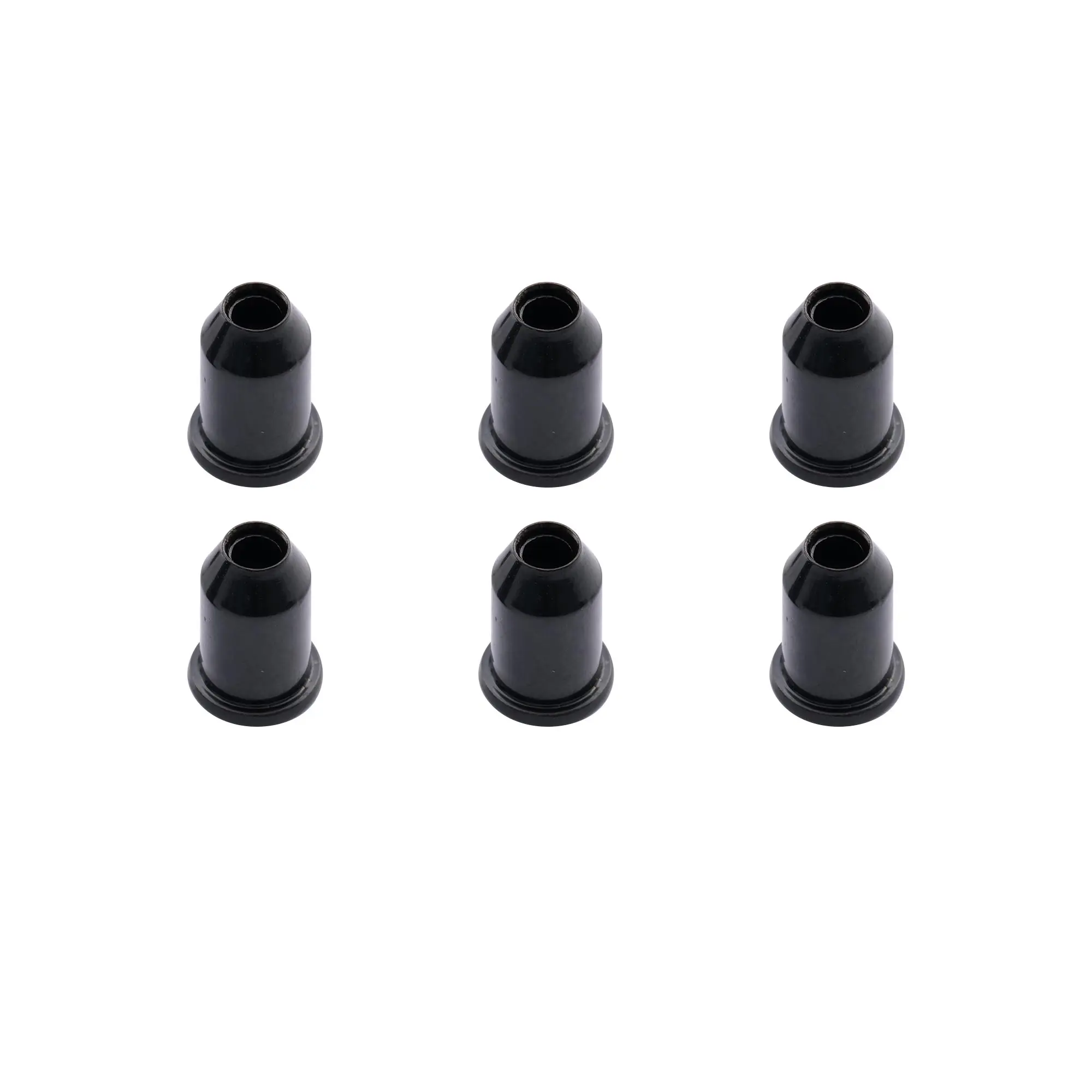 Musiclily Vintage Guitar Through Body Smooth String Mounting Ferrules Black (6 Pieces) | Спорт и развлечения