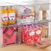4 Pack Large Stackable Storage Drawers,Clear Acrylic Drawer Organizers with Handles, Easily Assemble for Bathroom NEW USA 6