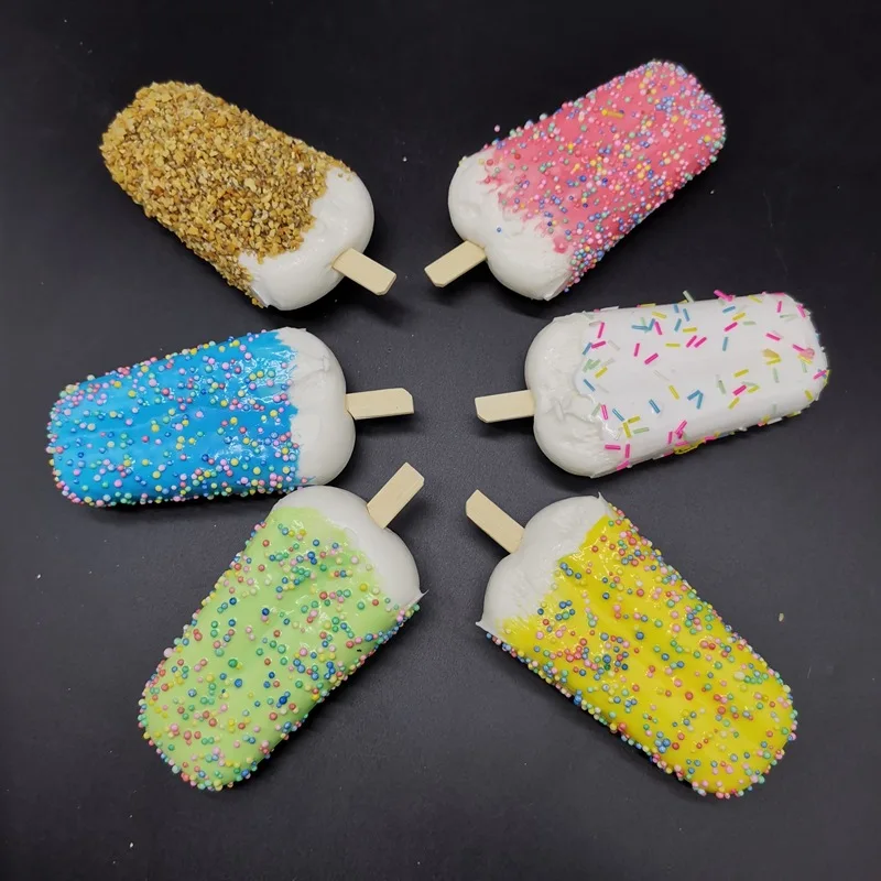 Food model food photography props Simulation popsicle model cool and refreshing summer fake ice cream artificial ice cream photo props shop window decoration