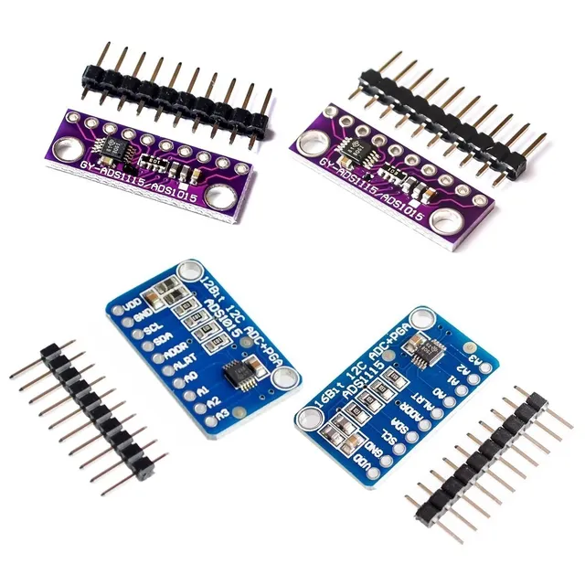 16 Bit I2C ADS1115 ADS1015 Module ADC 4 channel with Pro Gain Amplifier 2.0V to 5.5V for Arduino RPi 1