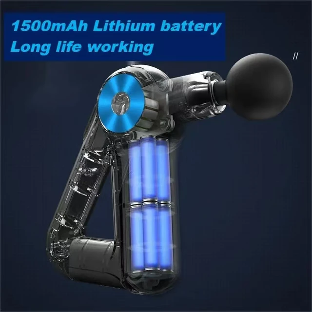 Electric Triangular Fascia Gun With 9-Level Muscle Vibration Relaxation Massage, Convenient Massage Gun With 9 Massage Heads 5