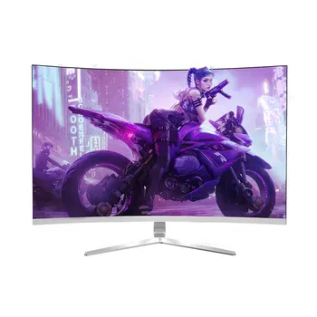 슈퍼 얇은 Frameless Lcd Led 모니터 32 인치 Qhd 75hz 3000R 곡선 스크린 게임 모니터
