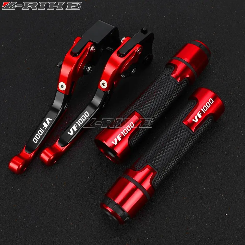 

VF1000 VF 1000 1997-2004 Motorcycle Extendable Adjustable Brake Clutch Levers Handlebar grip For Honda vf1000 1998 1999 2000