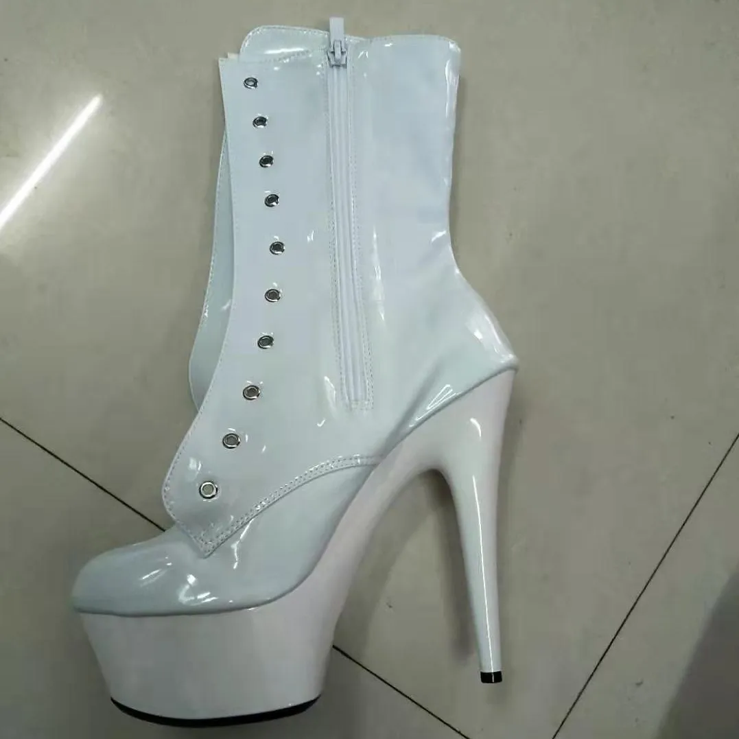 Elegant 15cm Platforms Boots High Heel Shoes, Pole Dance / Model Shoes, 6 Inch Ankle Sexy dance shoes