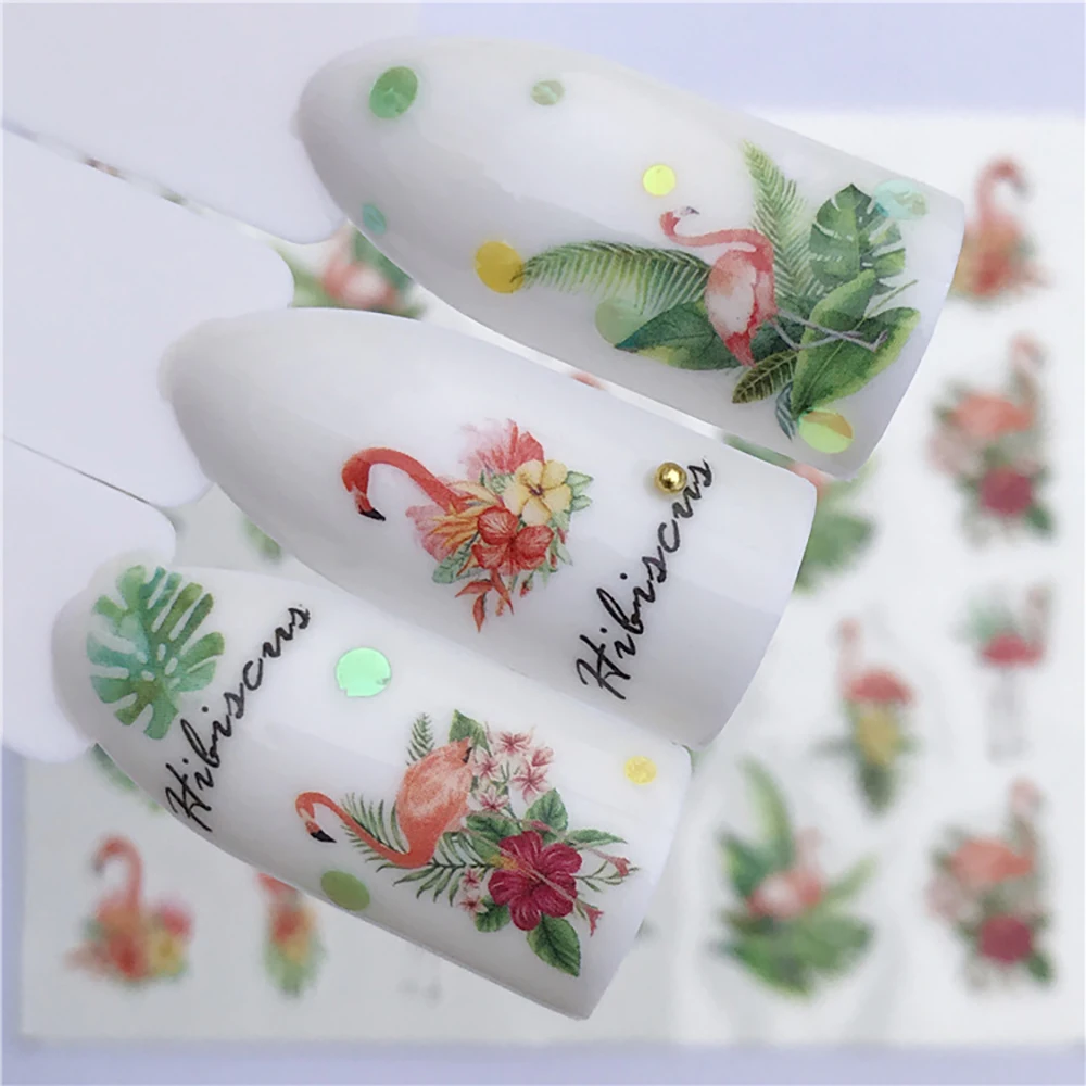 Nail stickers Nail Sticker Wolf Stickers Sliders Nails Summer Full Nail Design Decorations Water Decals Animal Transfer Children's Slider