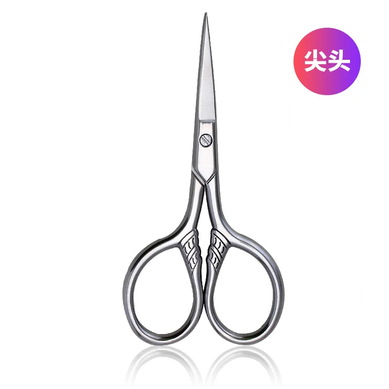 1Pcs Stainless Steel Small Makeup Grooming Scissors Eyebrows For Manicure Nail Cuticle Beard And Mustache Trimmer Nose Hair Tool 6