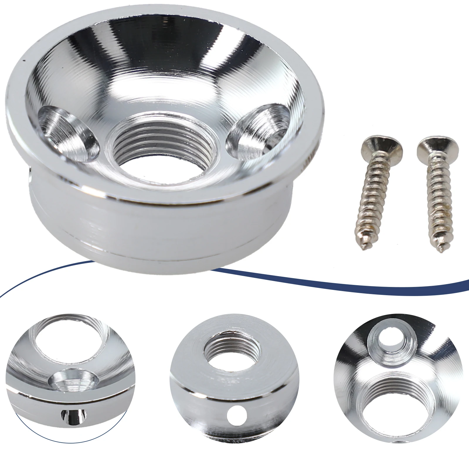 

1 шт. металлическая пластина для гитары, профессиональная Золотая Серебряная металлическая пластина для гитары с винтом