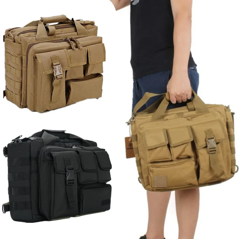 

New Backpack Tactical Molle Nylon Messenger Shoulder Bag Laptop Handbags Briefcase Outdoor Multifunction Climbing Bag