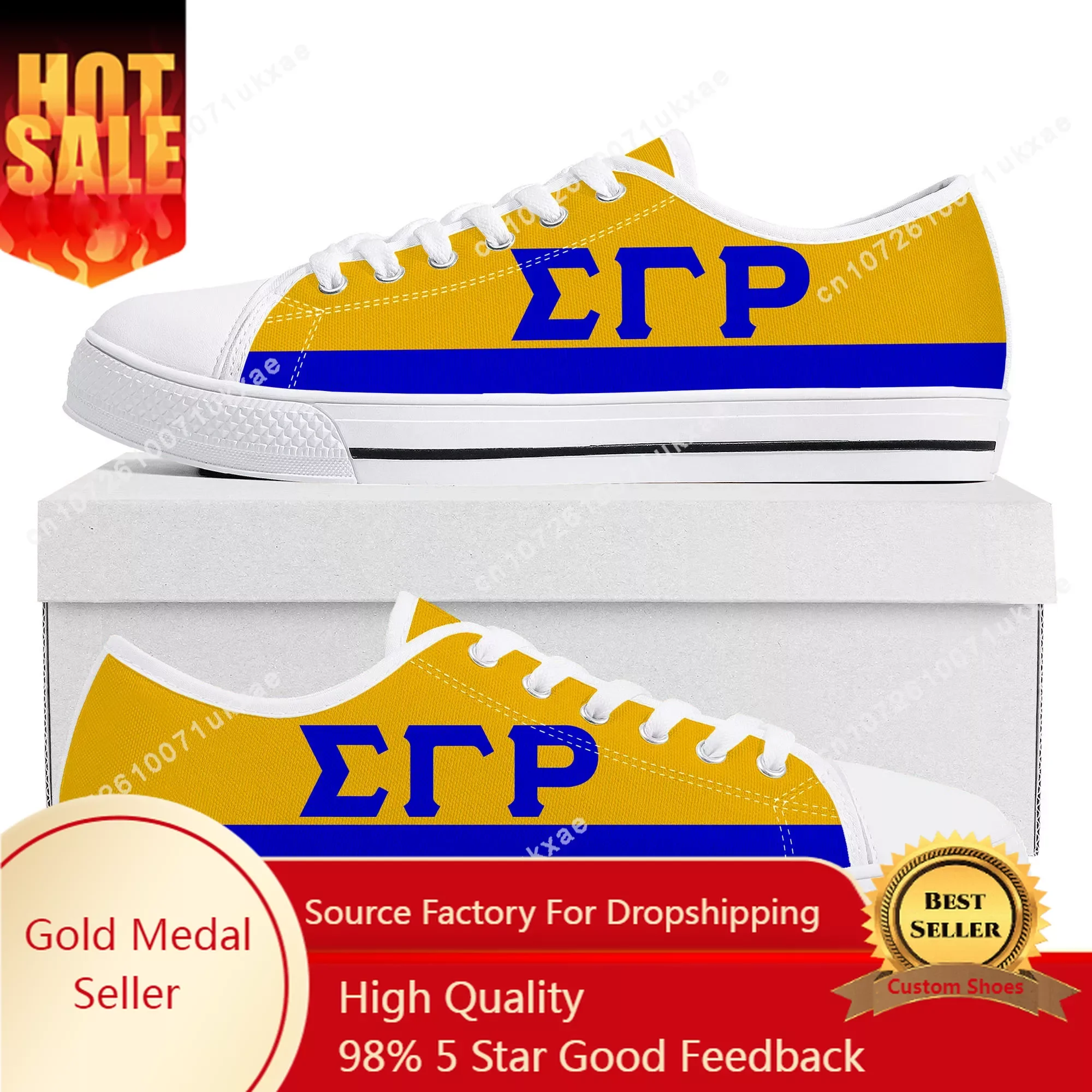 

Rho Sorority ΣΓP 1922 Low Top Sneakers Sigma Gamma Mens Womens Teenager Canvas Sneaker Casual Custom Made Shoes Customize Shoe