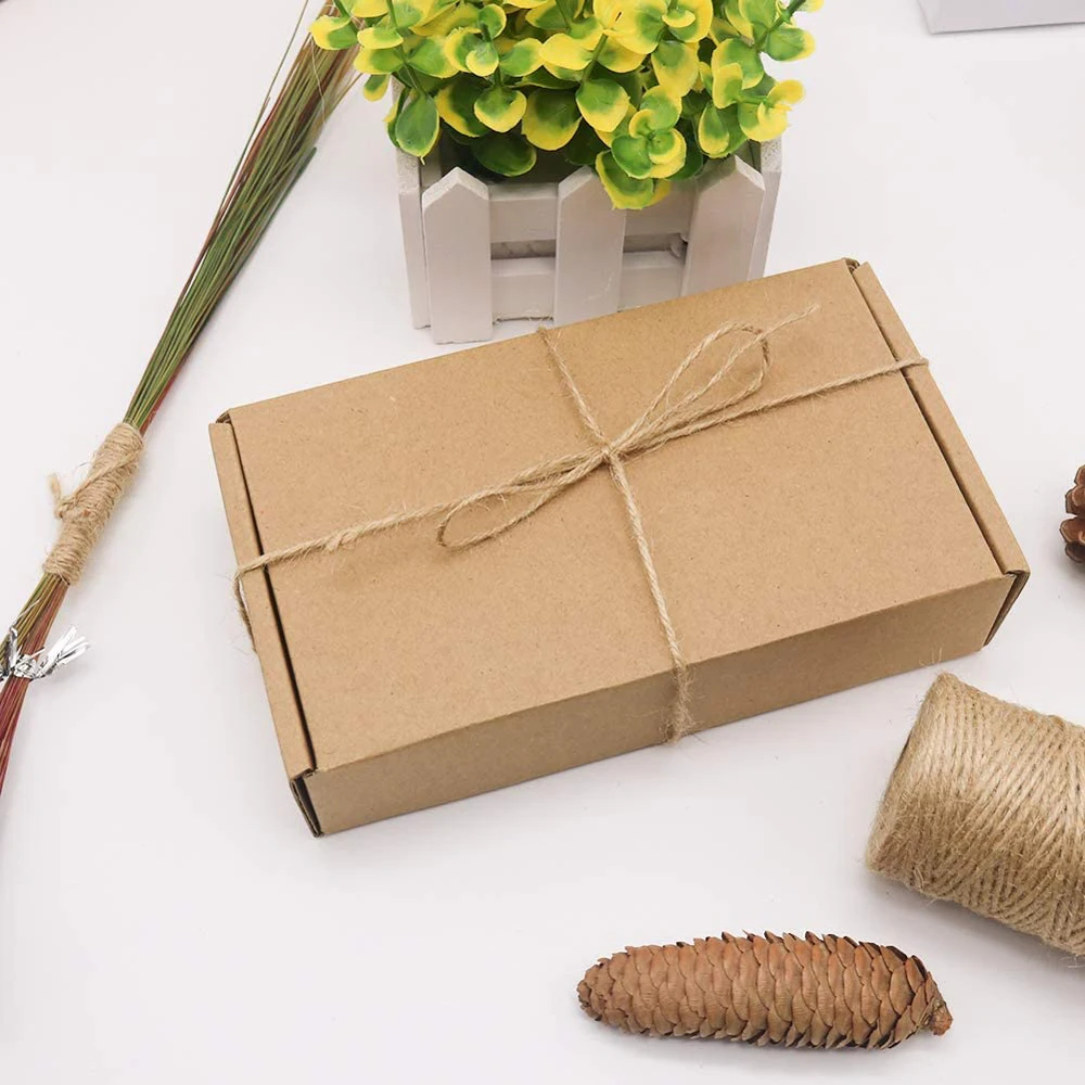 100M/lot 2MM Natural Jute Rope Twine Braided Cord String Arts Crafts Gift Wrapping Christmas Wedding Decor