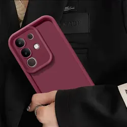 Luxury Candy Matte Soft Cover - Anti - Fall Prevention Case for Itel Super 26 Ultra (TY red)