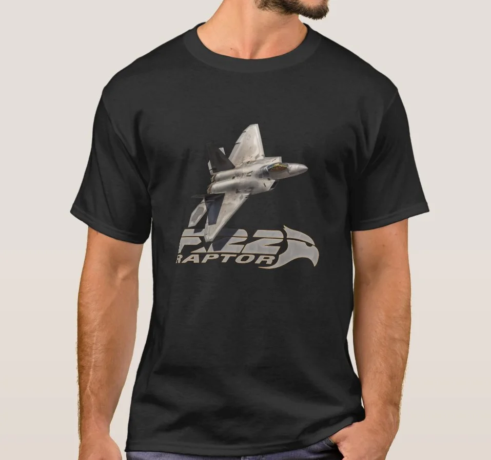 

US Air Force F-22 Raptor Stealth Fighter Jet T-Shirt. Summer Cotton Short Sleeve O-Neck Mens T Shirt New S-3XL