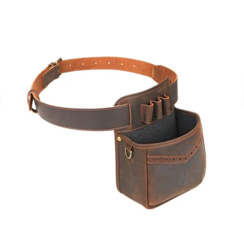 Tourbon accessori per la caccia cartucce per pistola tattica in pelle marsupio gioco Speed Loader munizioni custodia per argille