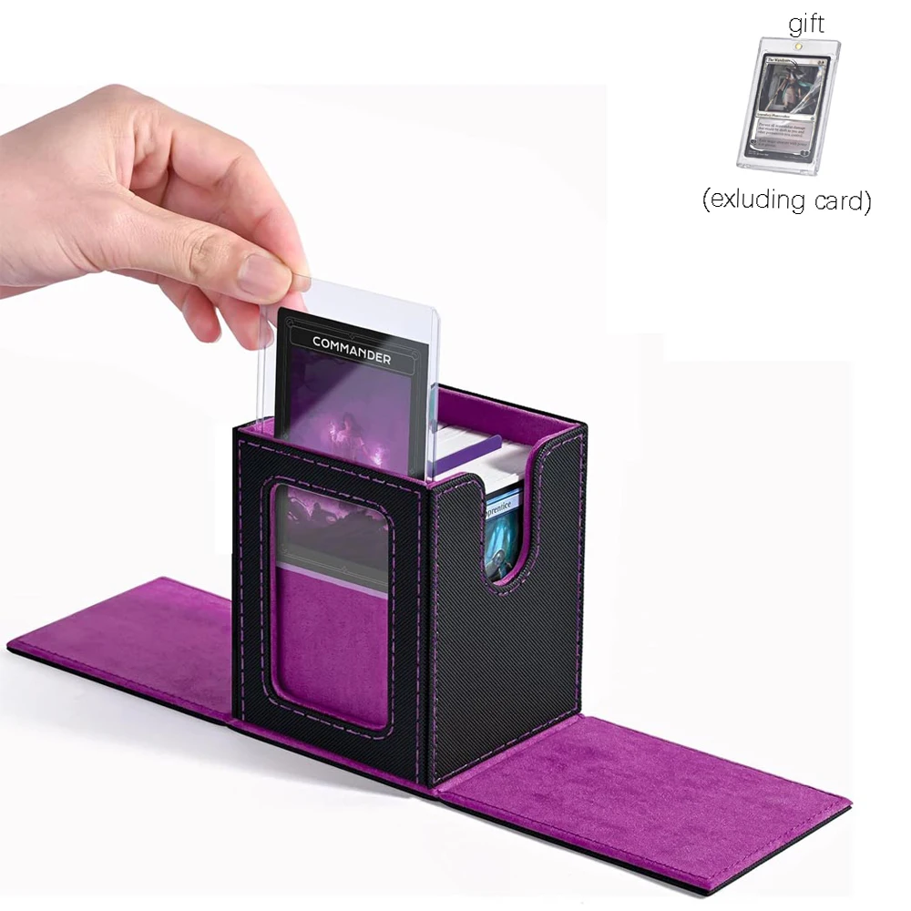 UAONO Scatola per carte con display MTG Commander, custodia per oltre