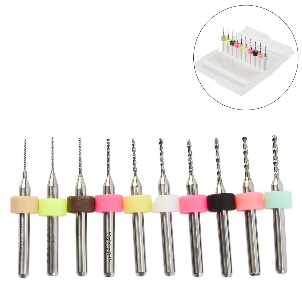 

Durable. High Quality New PCB Drill Bits Micro Milling Cutter Mini Spiral Groove 0.6-1.5mm 10PCS Board Circuit