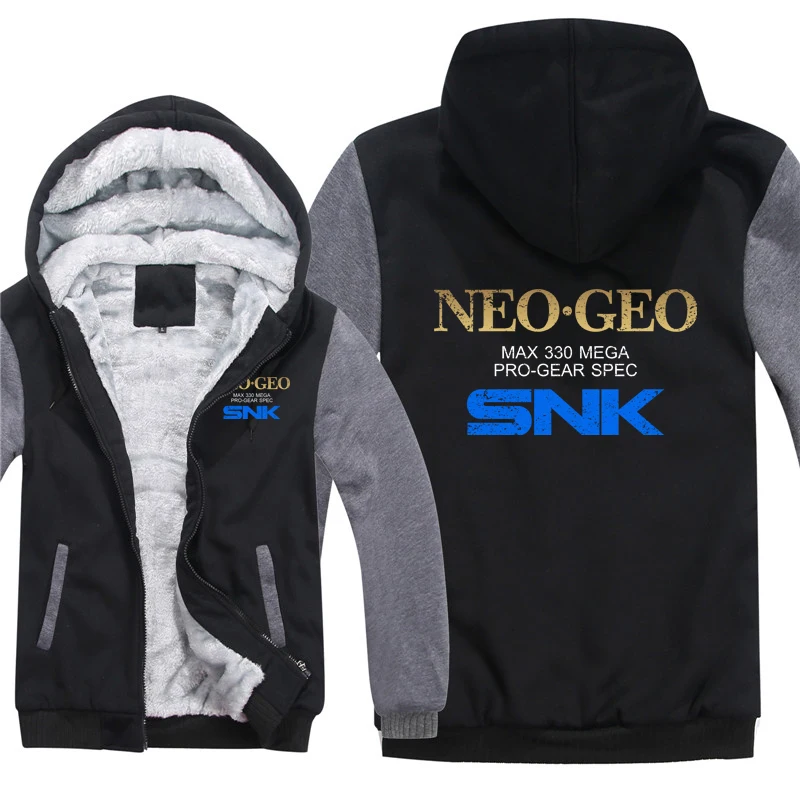 Neo Geo Hoodies Men Streetwear Coat Wool Liner Jacket Neo Geo Pro