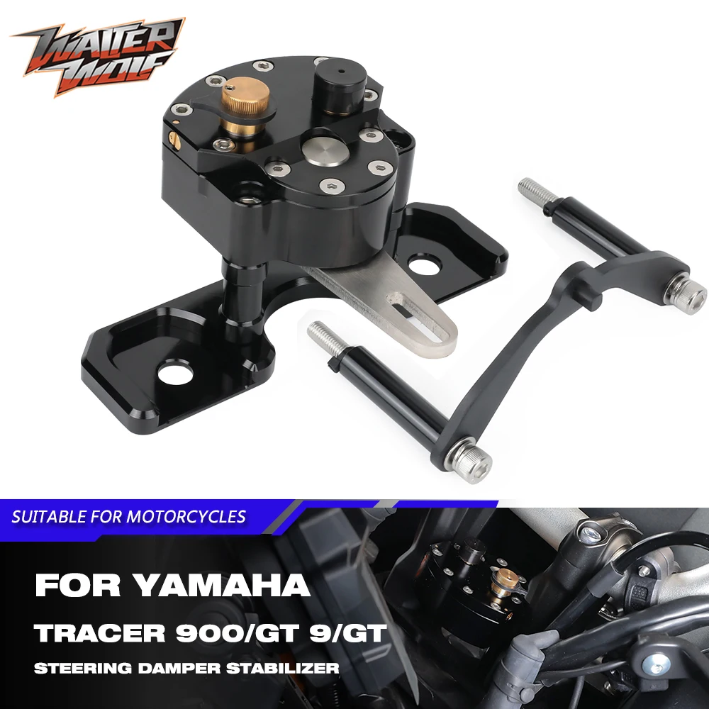 

Steering Damper Stabilizer Reserved Safety Mount Bracket For Yamaha Tracer 9 900 /GT 9GT 900GT 2021-2024 Shock Absorber Control