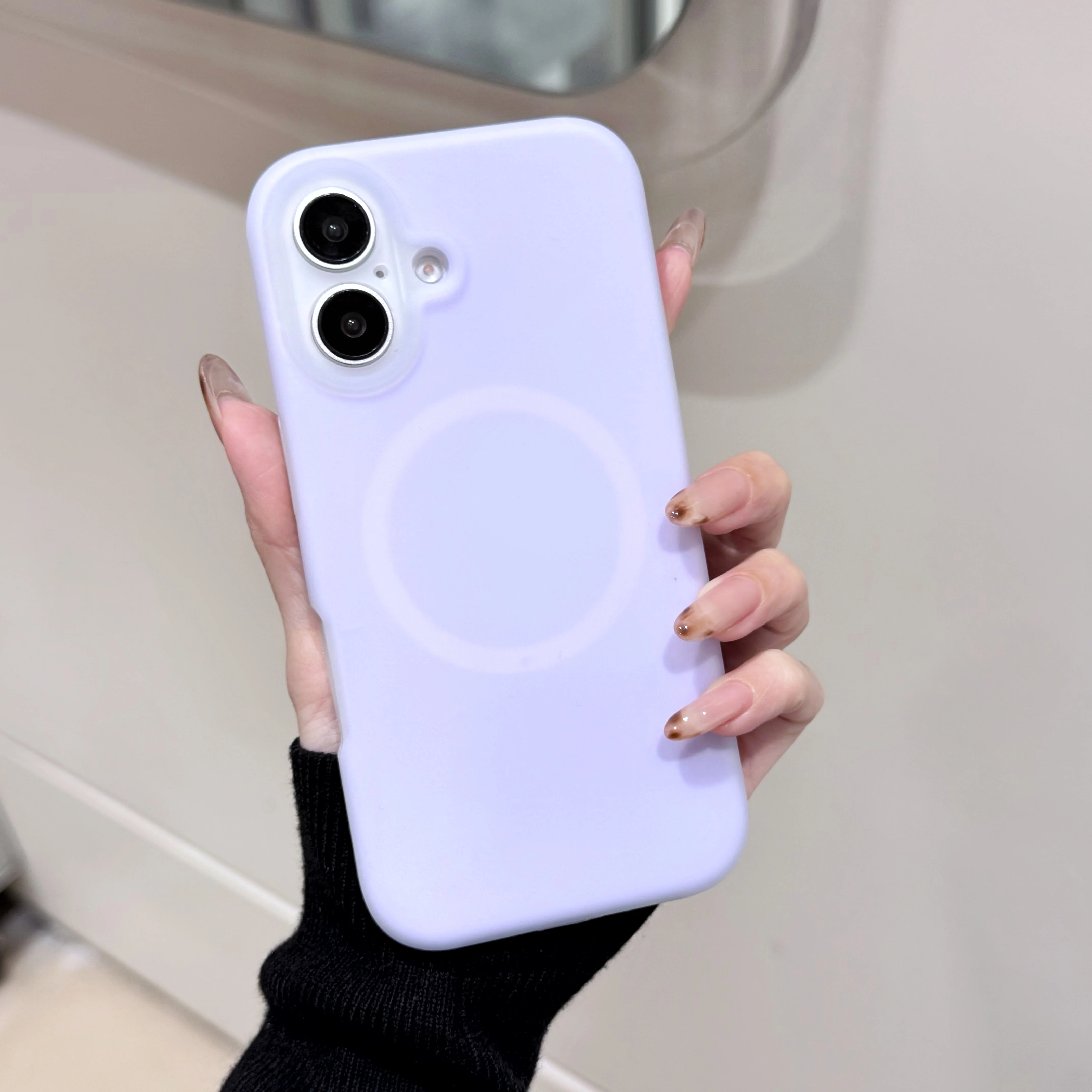Luxury Chic Jelly Liquid Silicone Magnetic Shockproof Matte Soft Case