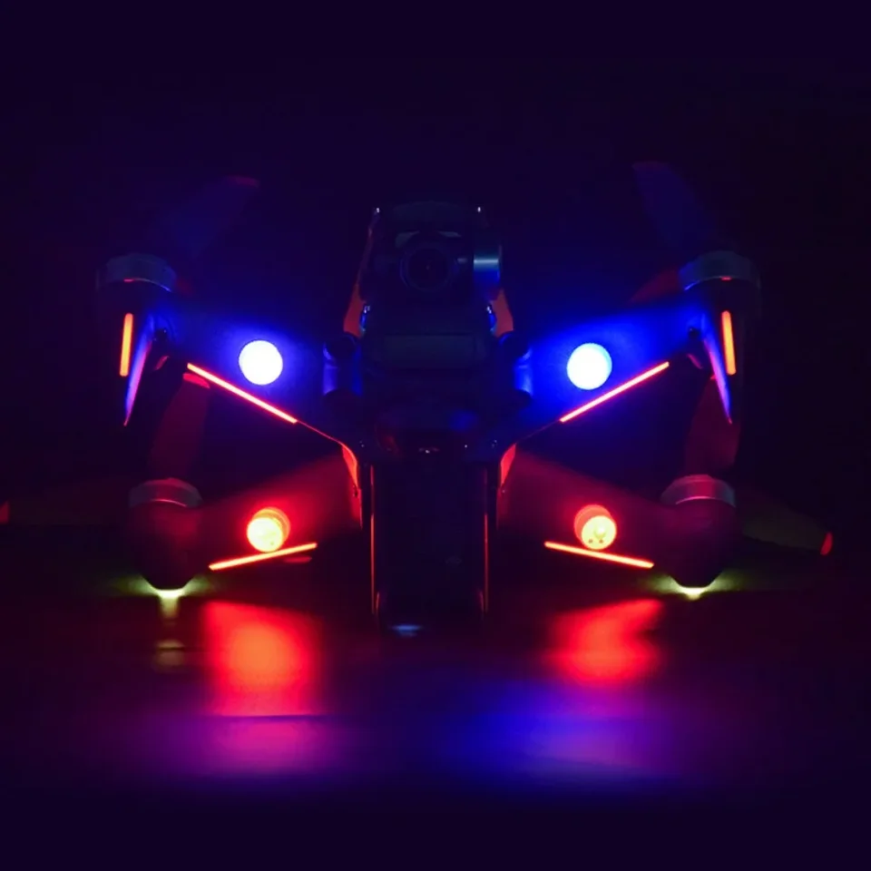 Luce Stroboscopica Per Drone CHICIRIS Con 9 LED | Compatibile Con Mini 3/4 Pro, Avata, Mavic | Ricaricabile 300mAh, Visibilità 6km