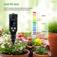 Smart Soil PH Meter 0.0~14.0pH Bluetooth Soil Tester Data Logger Temp Acidity Analyzer for Hydroponics Planting Garden Farmland 3