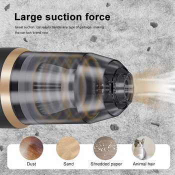 Wireless Car Vacuum Cleaner for Cleaning Bedroom Carpets Portable High Power Function Home Appliance Cleaning Machine 2