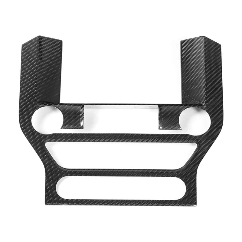 

1 Pcs Car Carbon Fiber Interior Center Console GPS Panel Cover Trim Fit For Ford Mustang All Model 2014 -18
