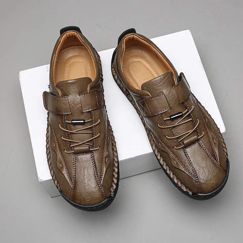 Golden Sapling Men Loafers Casual Business Shoes Fashion Leather Flats Comfortable Men's Leisure Shoe Classics Formal Loafer