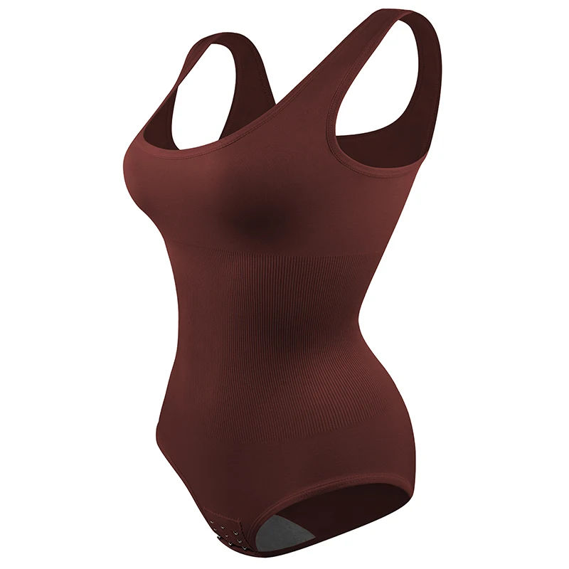 Vest-Briefs-Brown