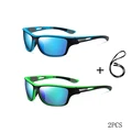 2PCS Blue Green