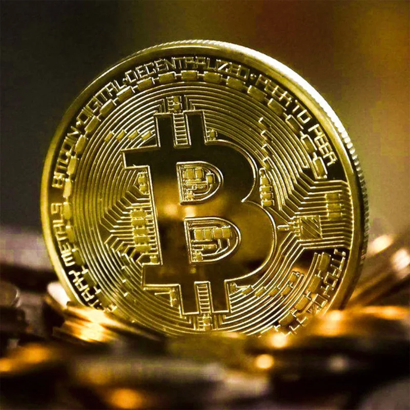 12PCS Bitcoin Coin Gold And Silver Metal 40MM Treasure Hunt Game For Adults Kids Play Money Commemorative Gifts Art Collections 3