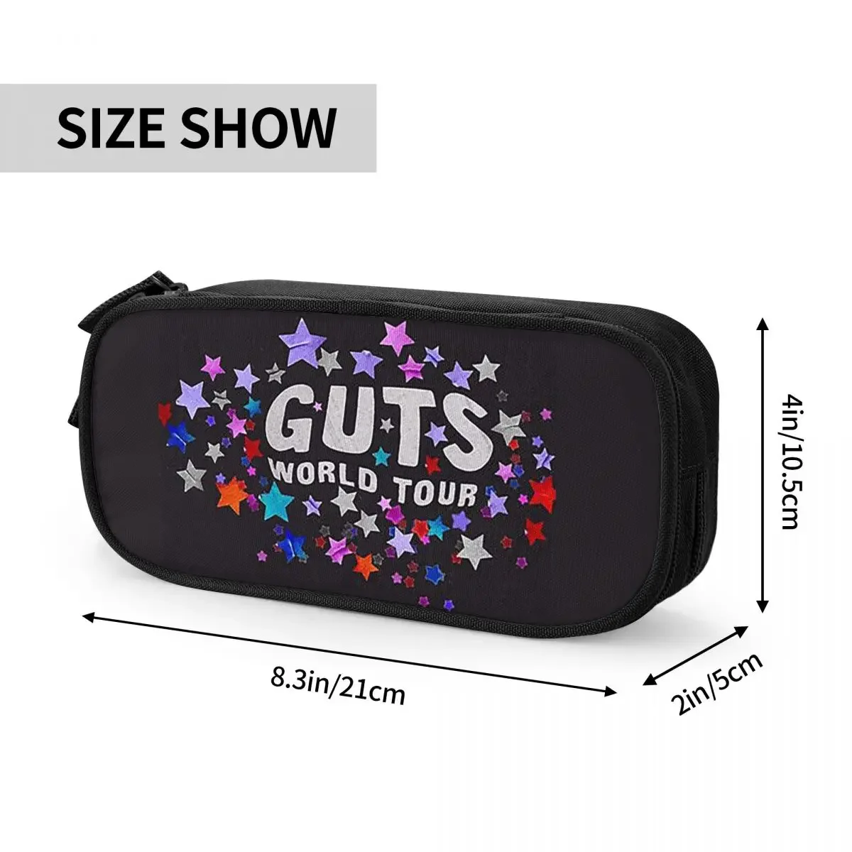 Olivia Guts World Tour Pencil Cases Large Storage Pen Bags Pen Box Pencil Pouch for Boys Girls Students Stationery School Office