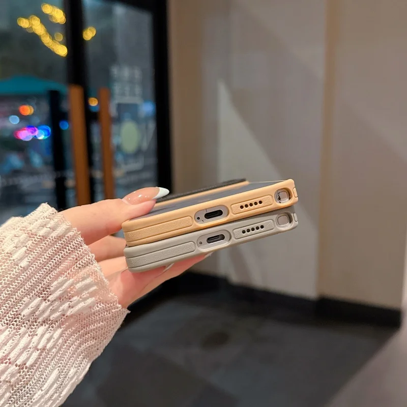 Luxury Matte Clear Metal Lens Phone Case with MagSafe Magnetic Bumper Cover