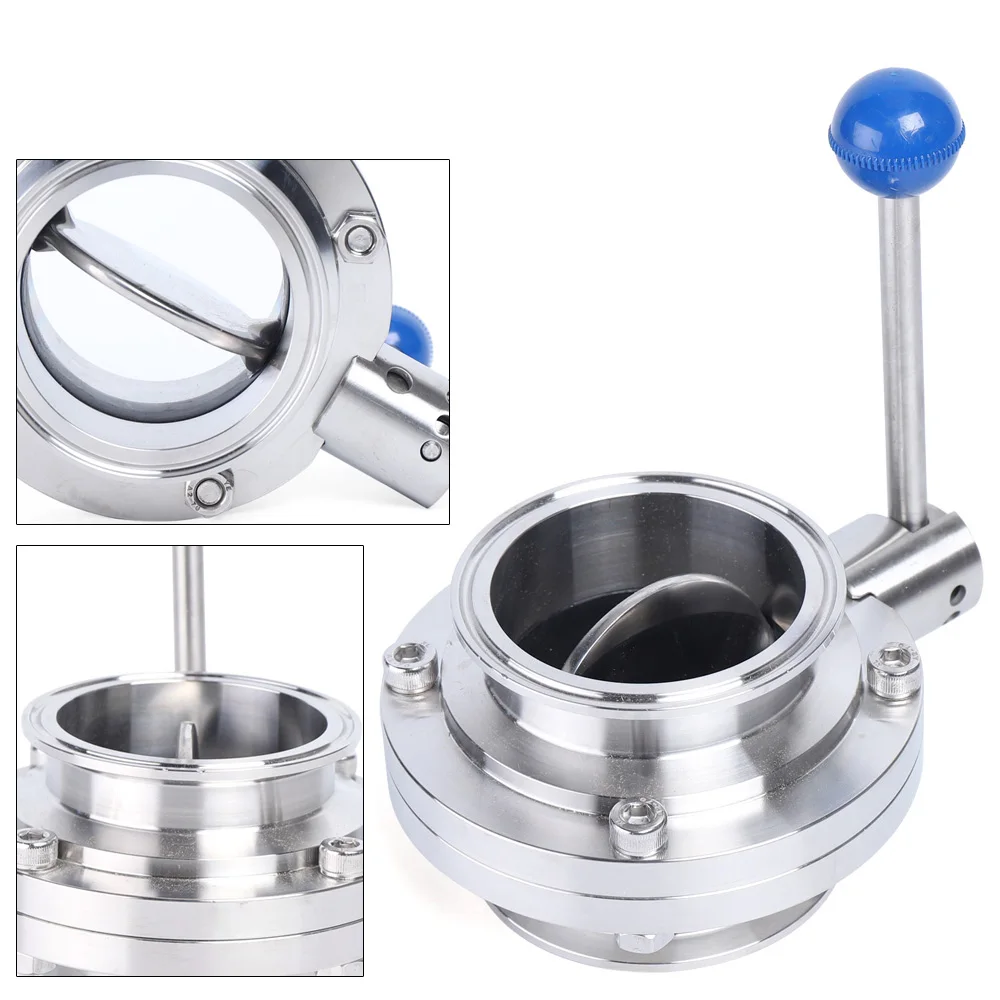 Stainless Steel Welded Butterfly Valve 3 Inch Stainless Steel Welded Butterfly Valve 3 Inch Argent
