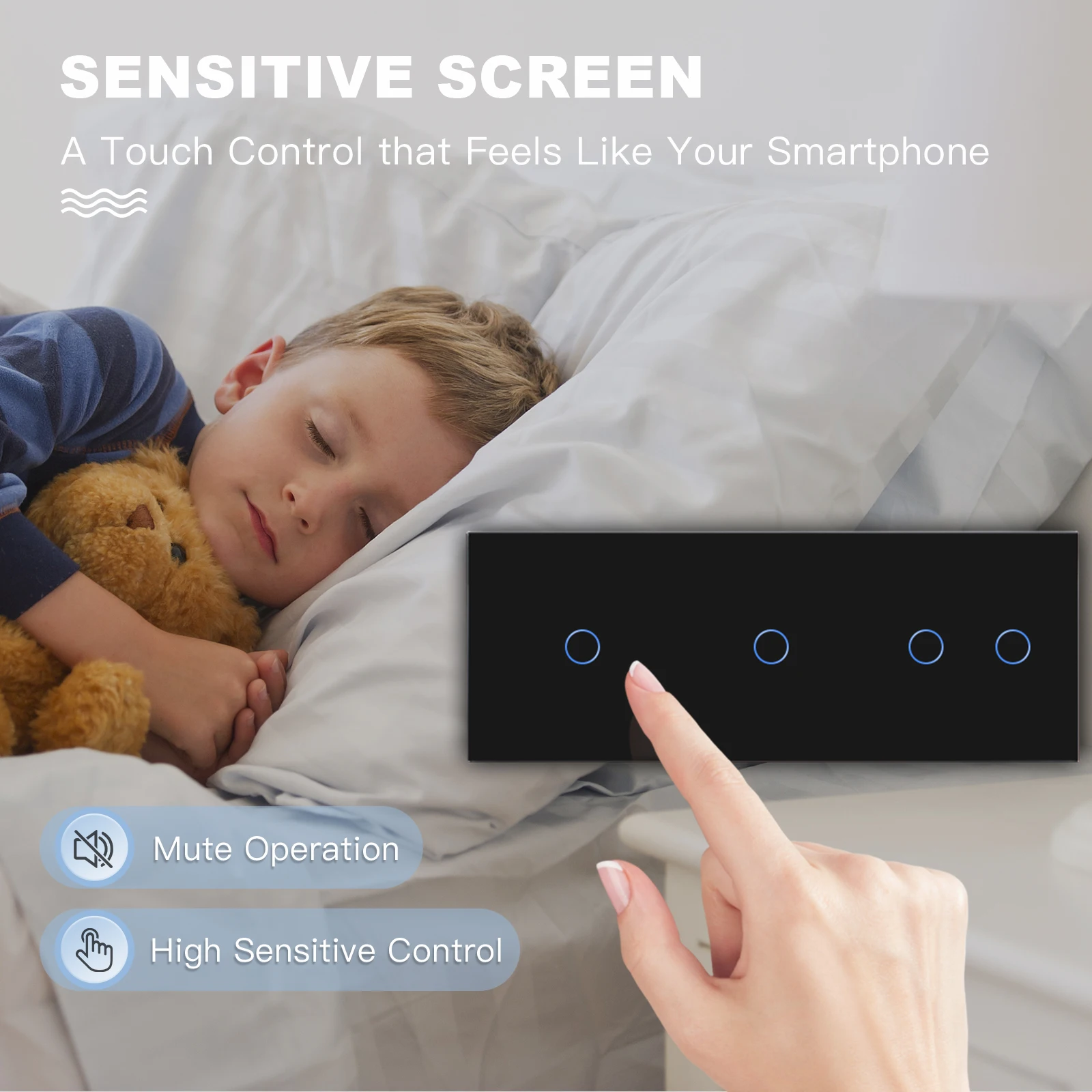 vidro sensor luz 1way branco preto ouro 02