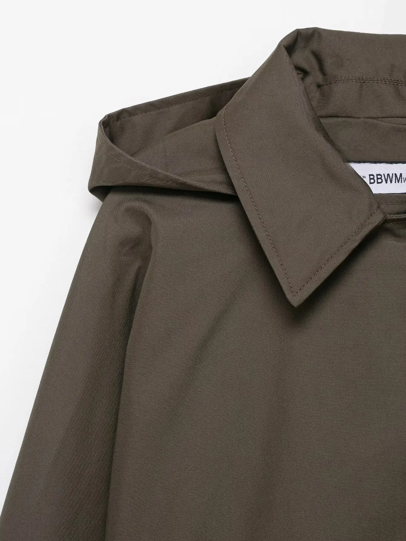 2025 Autumn Fashion Hooded Windbreaker Vintage Women's Trench Coat Jacket Oversized Single Breasted Short Windbreaker Outerwear