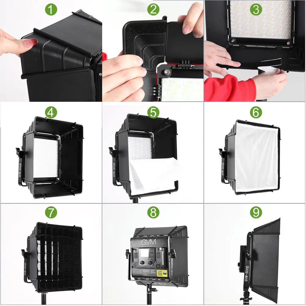 Softbox for 480LS/560AS/800DRGB Series LED Lights (11 x 11") With grid