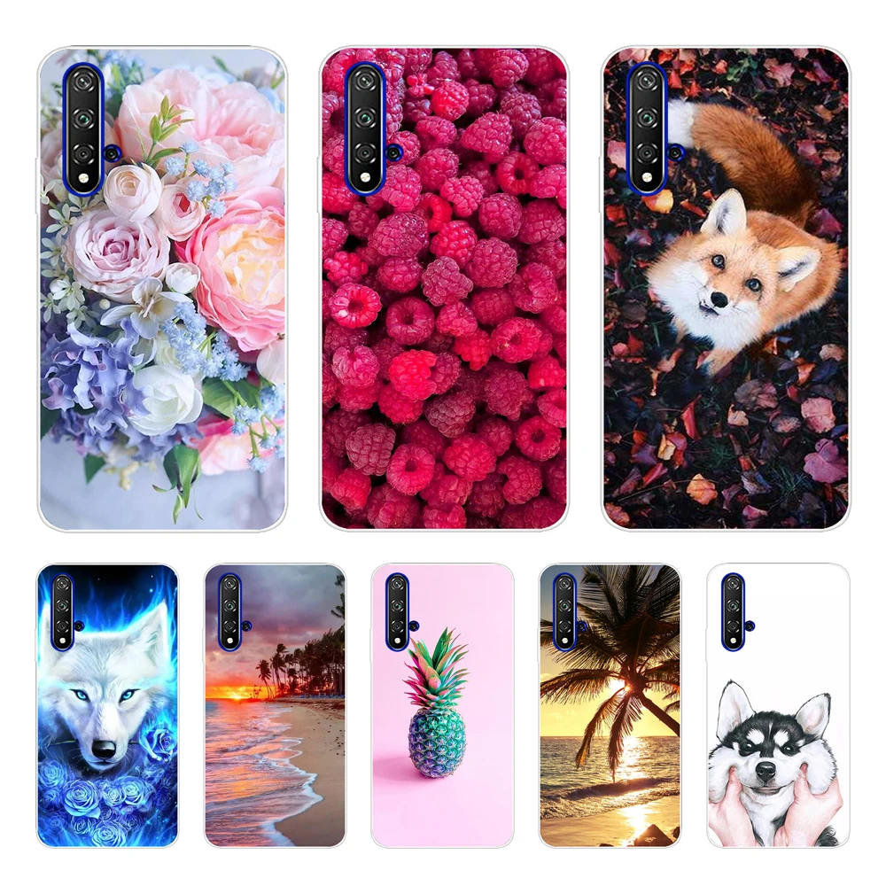 Per Huawei Honor 20 Custodia Elegante In Silicone Verniciato Morbido Tpu Custodia Per Telefono Fundas Per Huawei Nova 5 T 5 T Honor 20 Honor20 Cover