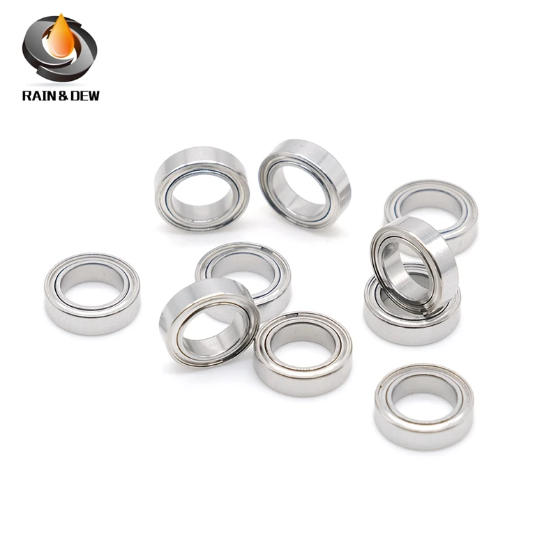 Rolamentos de Esferas de Rolamento Smr117zz Abec7 Abec-7 Smr117z Smr117 z zz 10 Pcs Aço Inoxidável